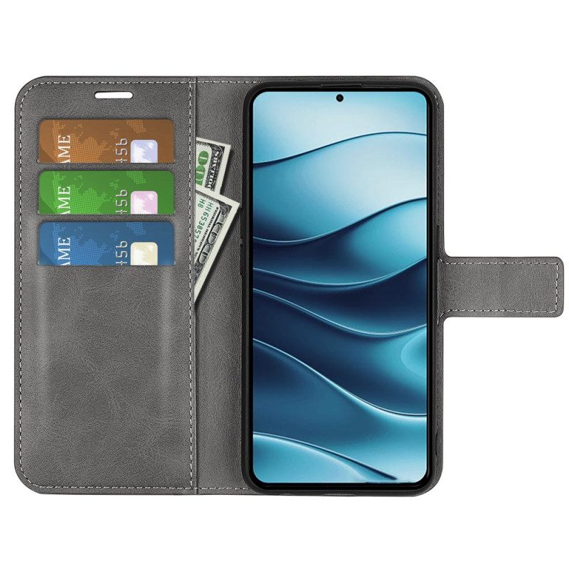 Fodral För Xiaomi Redmi Note 14 5g Lädermodell