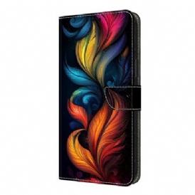 Fodral För Xiaomi Redmi Note 14 Pro 4g Färgglada Fjädrar