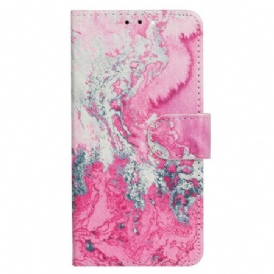 Fodral För Xiaomi Redmi Note 14 Pro 4g Rosa Marmor