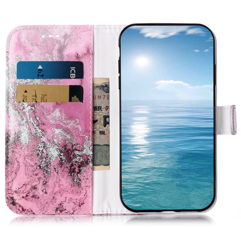 Fodral För Xiaomi Redmi Note 14 Pro 4g Rosa Marmor