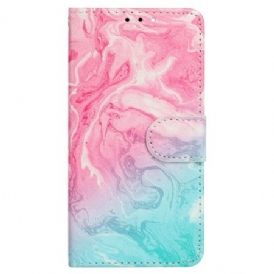 Fodral För Xiaomi Redmi Note 14 Pro 4g Rosa Och Grön Marmor
