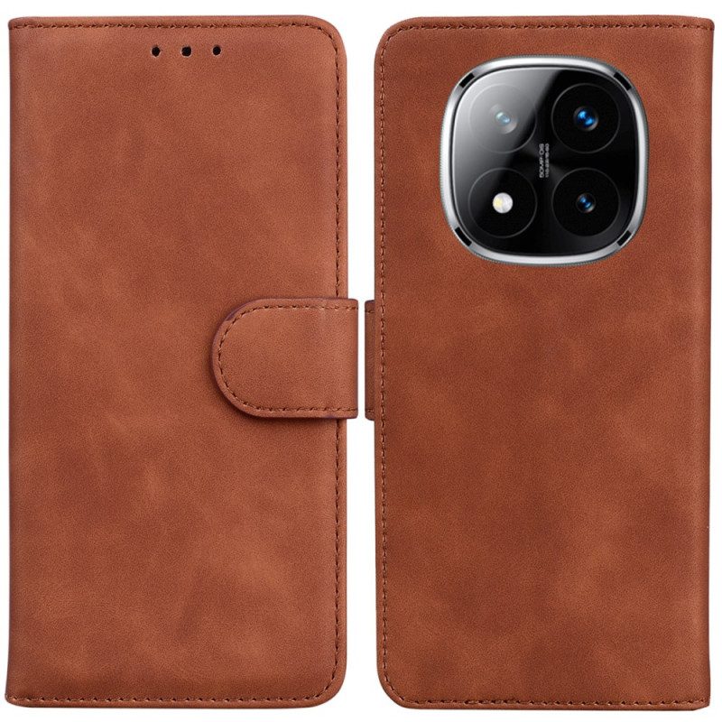 Fodral För Xiaomi Redmi Note 14 Pro 5g Klassisk Mockaeffekt
