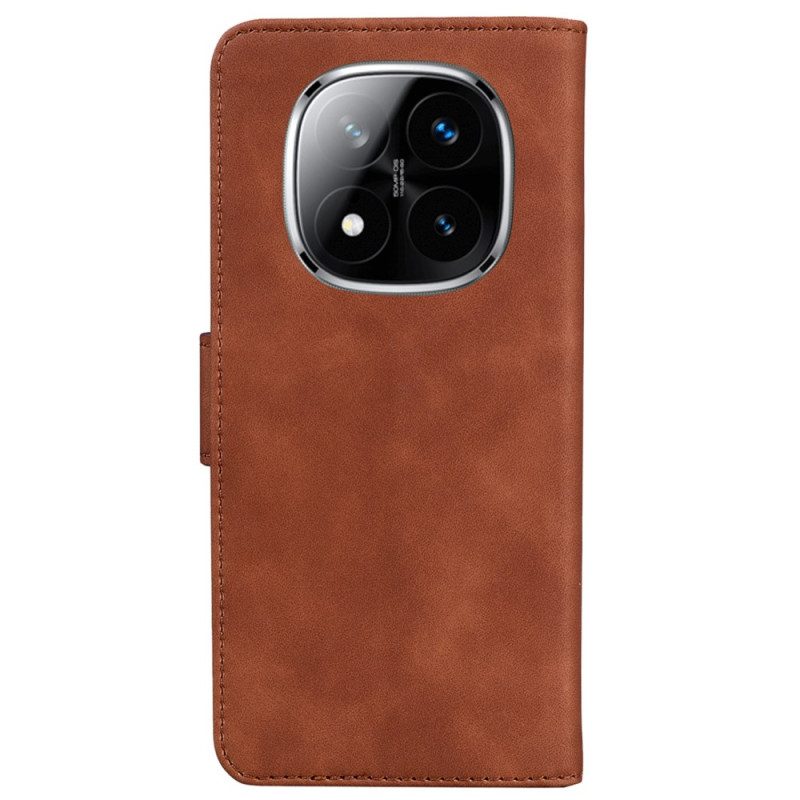 Fodral För Xiaomi Redmi Note 14 Pro 5g Klassisk Mockaeffekt