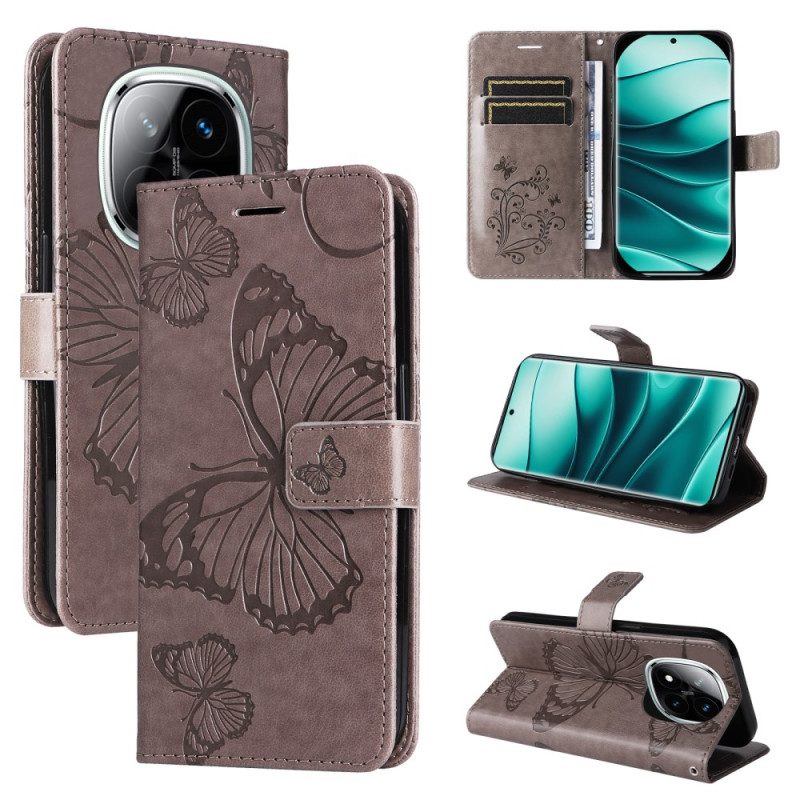 Fodral För Xiaomi Redmi Note 14 Pro Plus 5g Jättefjärilar