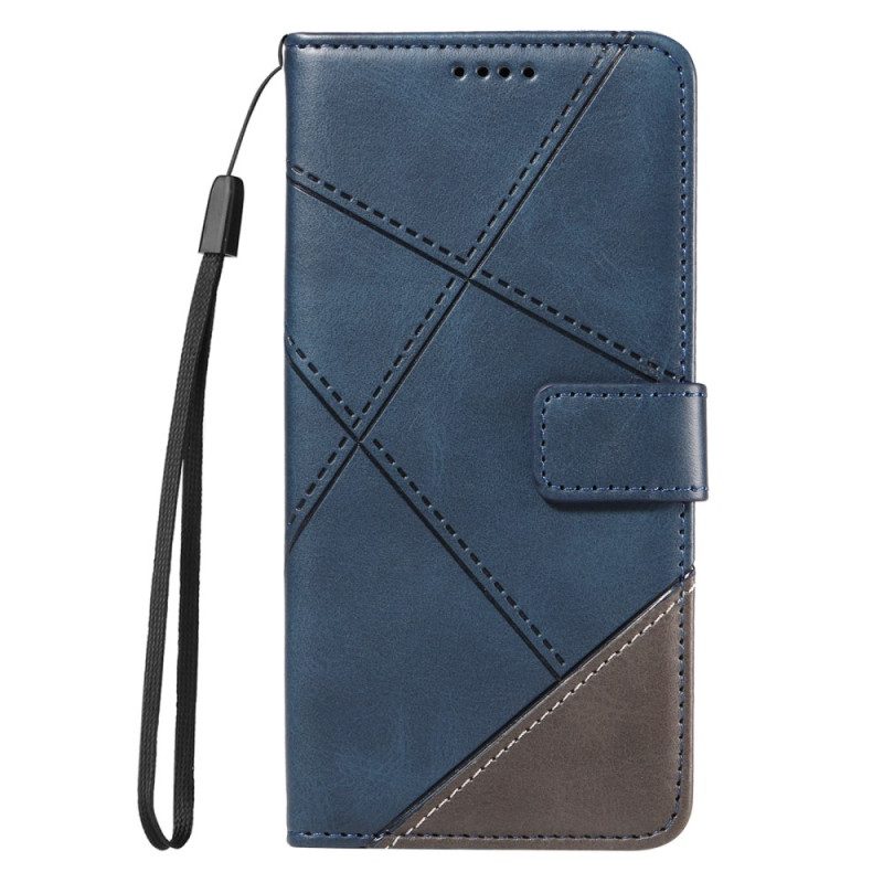 Fodral För Xiaomi Redmi Note 14 Pro Plus 5g Tvåfärgad Randig Strap-on