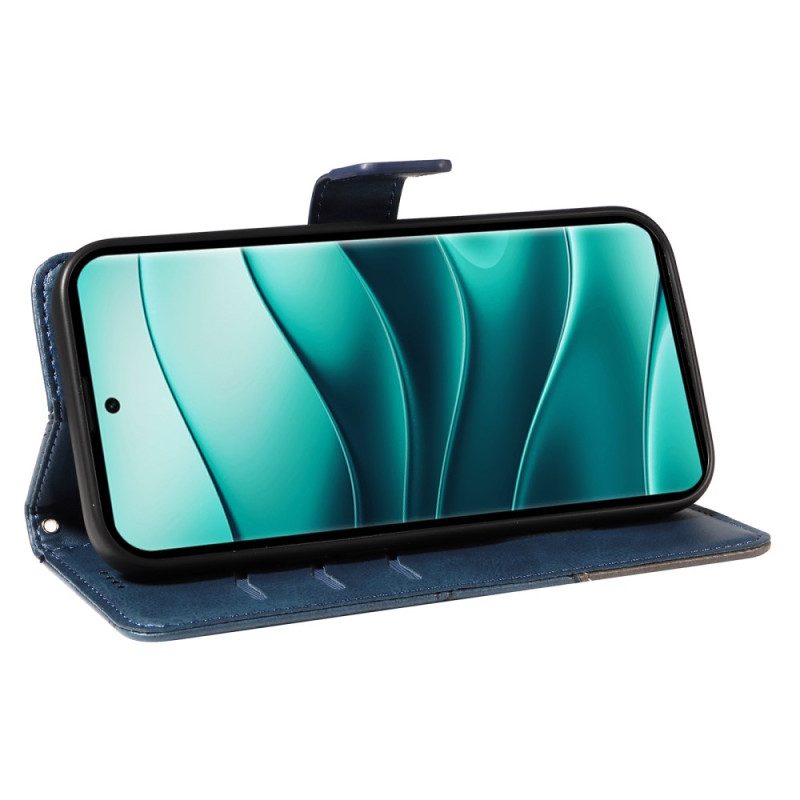 Fodral För Xiaomi Redmi Note 14 Pro Plus 5g Tvåfärgad Randig Strap-on