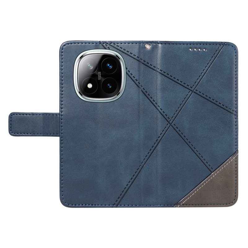 Fodral För Xiaomi Redmi Note 14 Pro Plus 5g Tvåfärgad Randig Strap-on