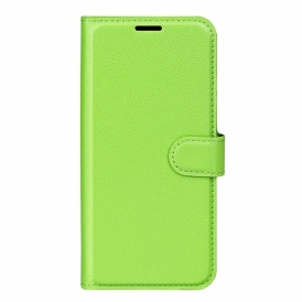 Fodral För Xiaomi Redmi Note 14s Klassisk Litchi-konstläder