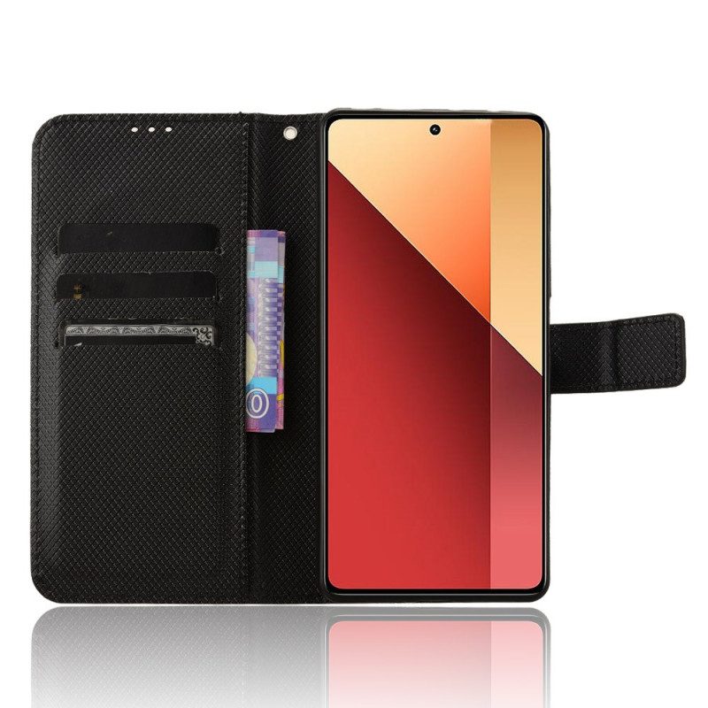 Fodral För Xiaomi Redmi Note 14s Texturerat Konstläder