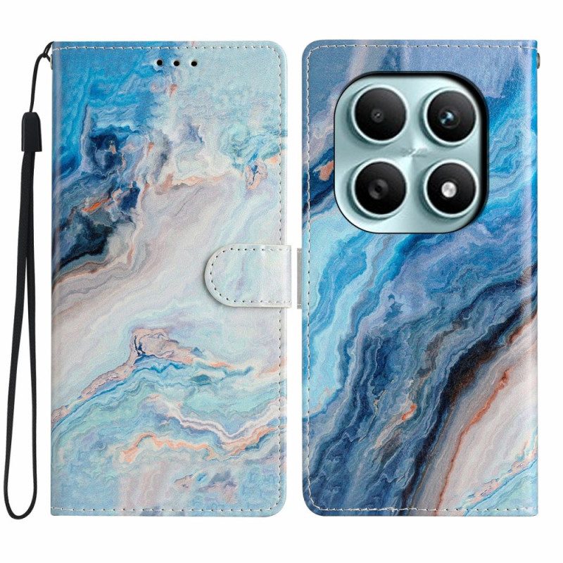 Fodral För Xiaomi Redmi Note 15 5g Blå Marmor