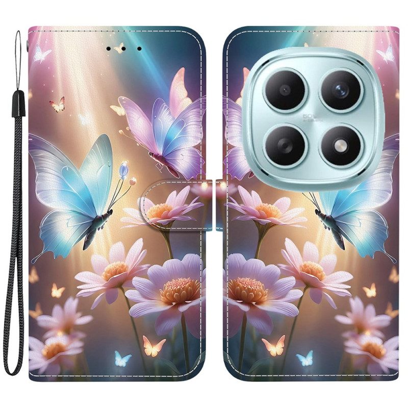 Fodral För Xiaomi Redmi Note 15 5g Blommig Fjäril