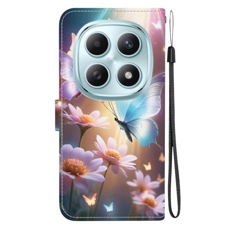 Fodral För Xiaomi Redmi Note 15 5g Blommig Fjäril