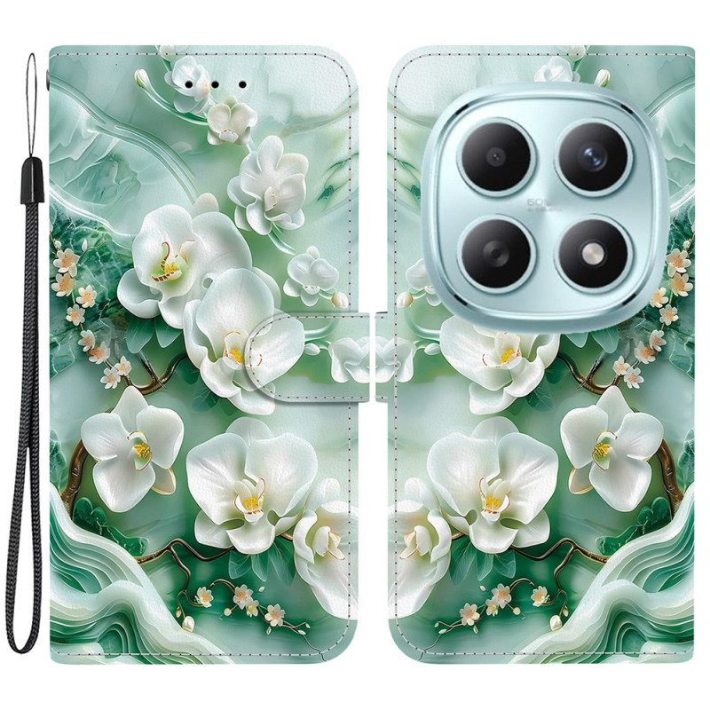 Fodral För Xiaomi Redmi Note 15 5g Jadeblommor