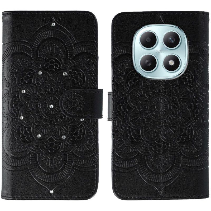 Fodral För Xiaomi Redmi Note 15 5g Mandala Och Strass