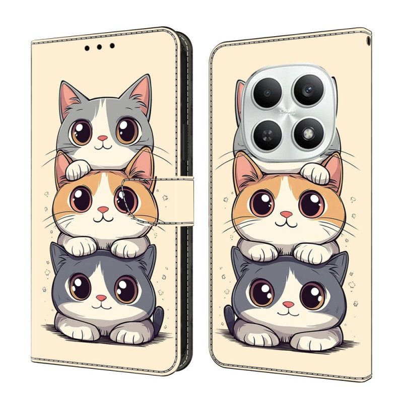 Fodral För Xiaomi Redmi Note 15 5g Staplade Katter
