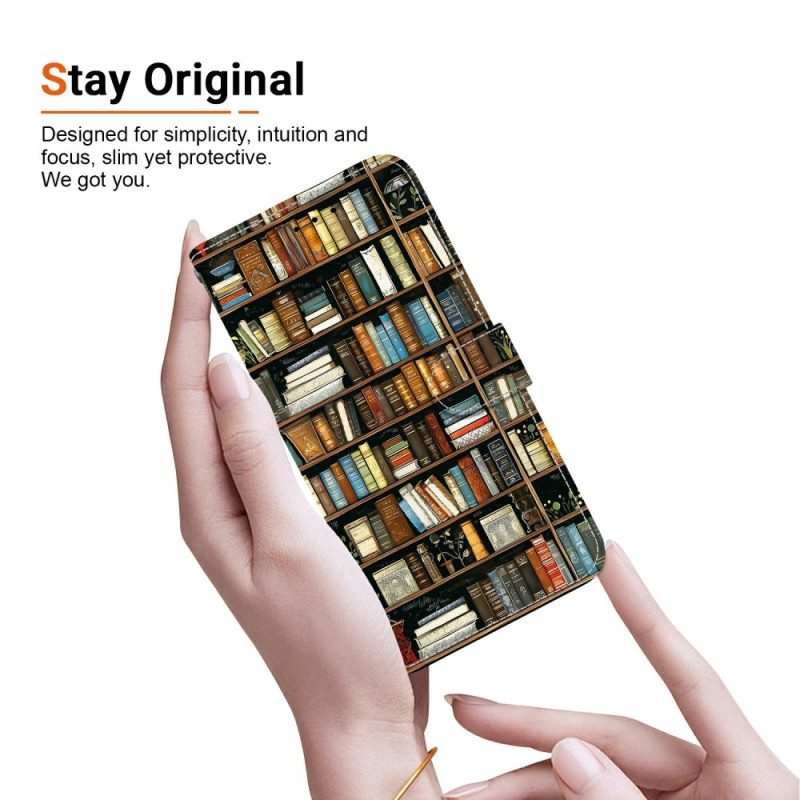 Fodral För Xiaomi Redmi Note 15 Pro 5g Bibliotek Motiv