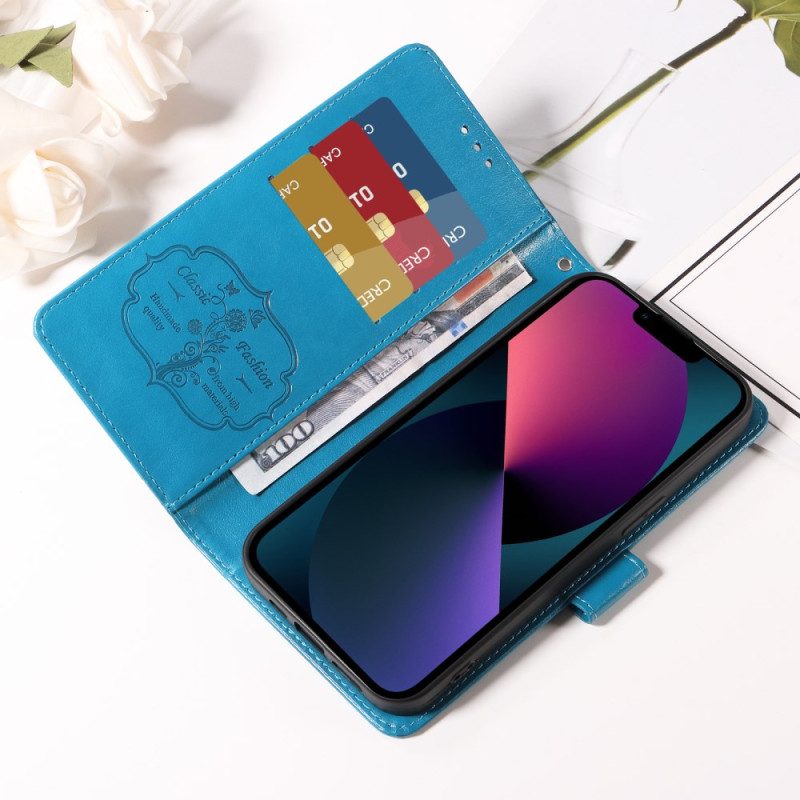 Fodral För Xiaomi Redmi Note 15 Pro 5g Fjärilar Och Blommor