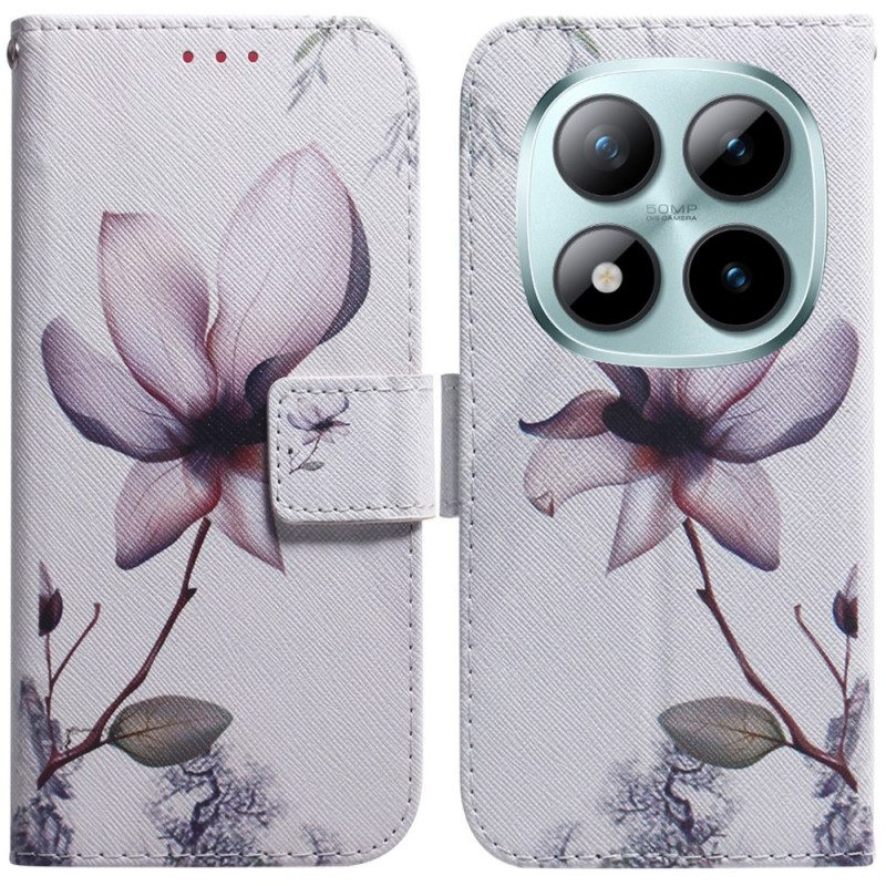 Fodral För Xiaomi Redmi Note 15 Pro Plus 5g Rosa Blomma