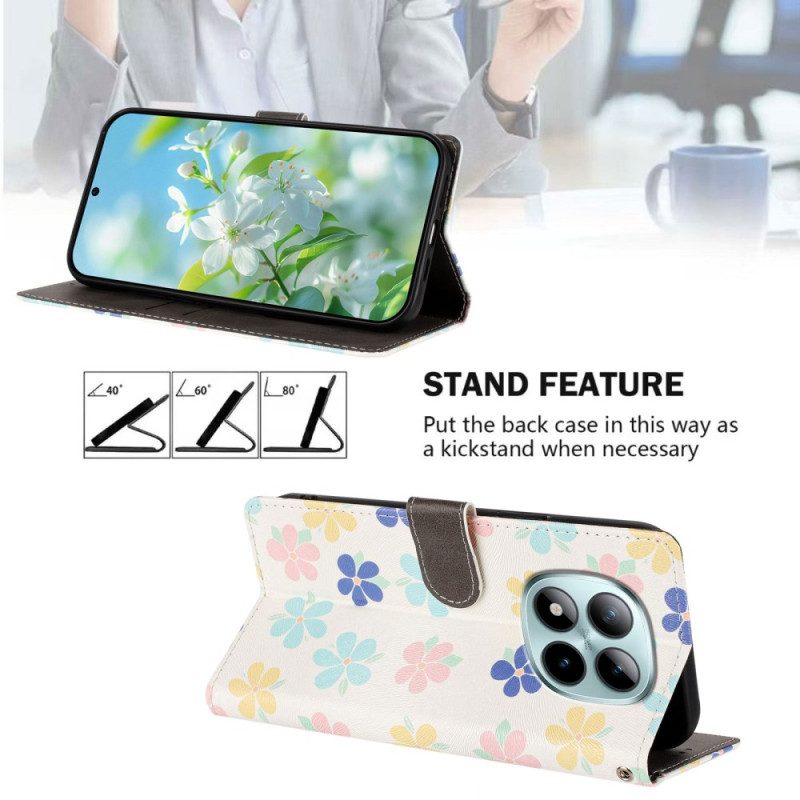 Fodral För Xiaomi Redmi Note 15 Pro Plus 5g Små Blommor
