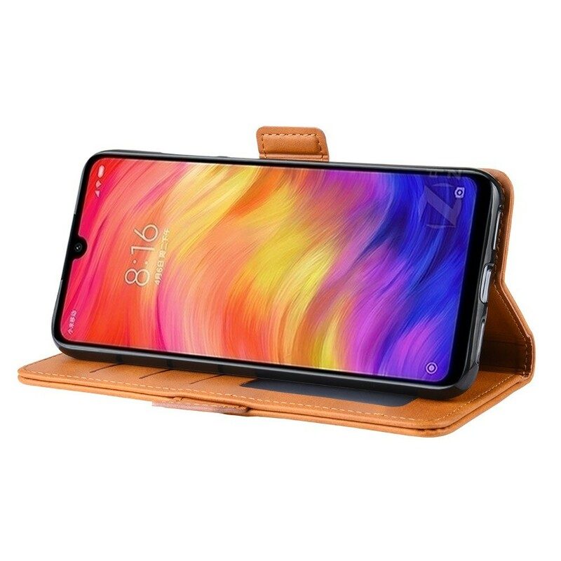 Fodral För Xiaomi Redmi Note 7 Folio-fodral Dubbel Klaff