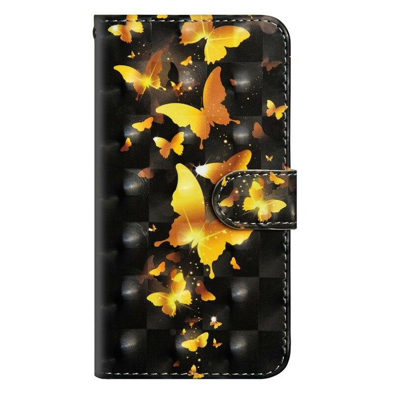 Fodral För Xiaomi Redmi Note 7 Gula Fjärilar