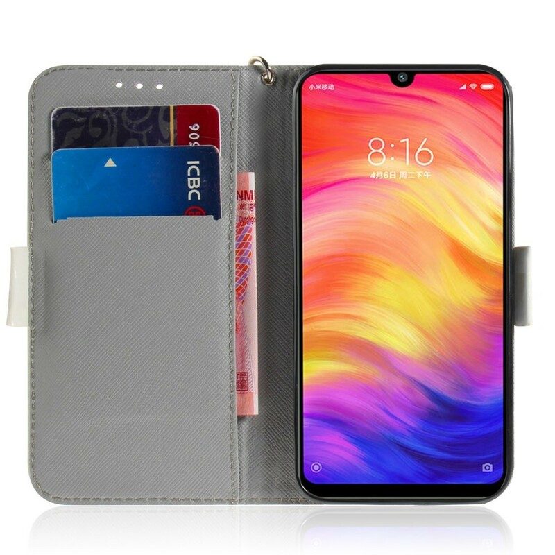 Fodral För Xiaomi Redmi Note 7 Med Kedjar Tomat På Stringkatten