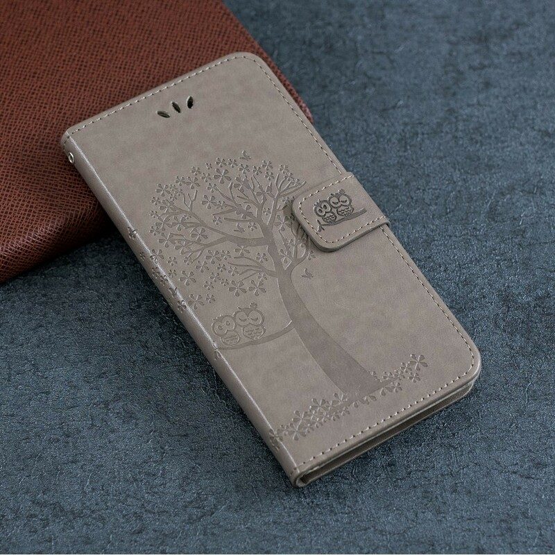 Fodral För Xiaomi Redmi Note 7 Med Kedjar Träd Och Strappy Owls