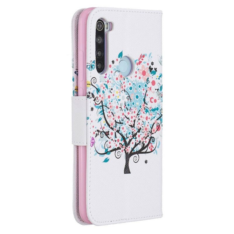 Fodral För Xiaomi Redmi Note 8 Blommigt Träd