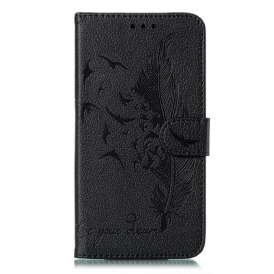 Fodral För Xiaomi Redmi Note 8 Faux Leather Lev Din Dröm
