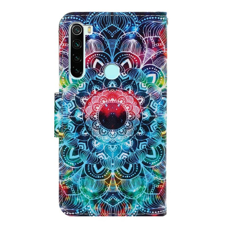 Fodral För Xiaomi Redmi Note 8 Med Kedjar Flashy Strappy Mandala