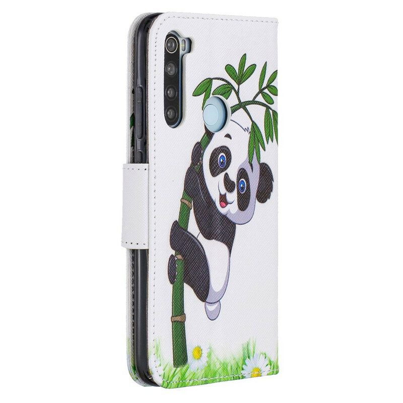 Fodral För Xiaomi Redmi Note 8 Panda På Bambu