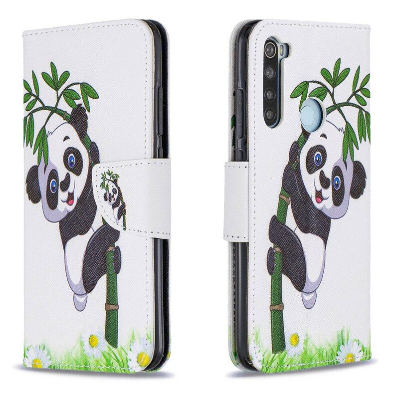 Fodral För Xiaomi Redmi Note 8 Panda På Bambu