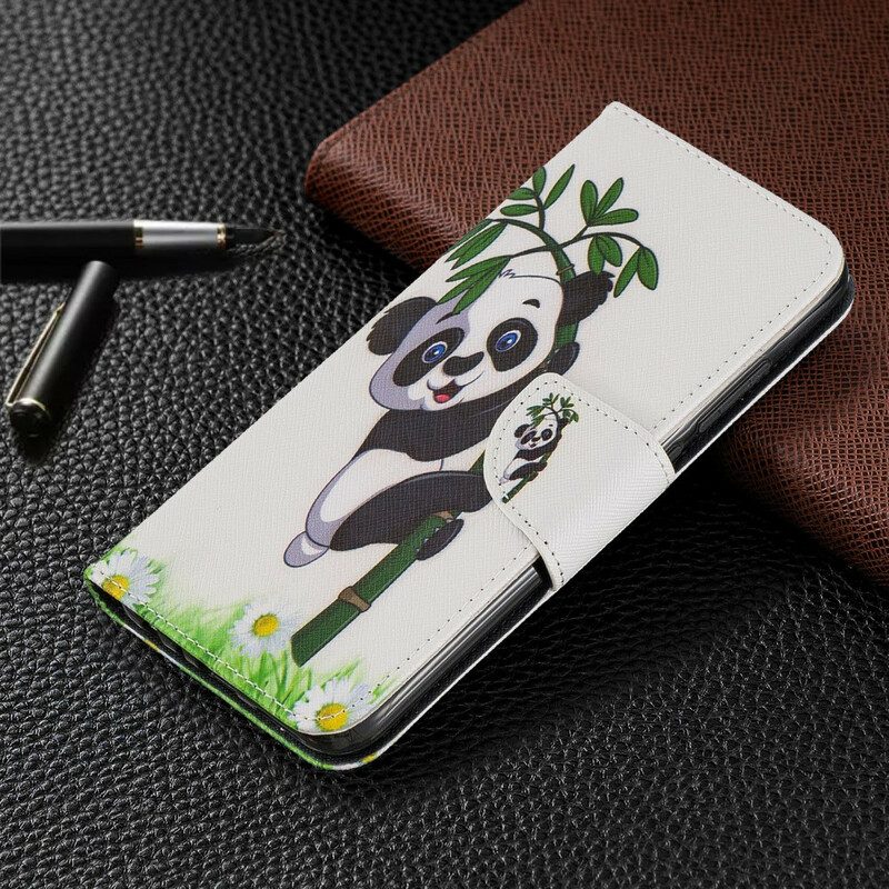 Fodral För Xiaomi Redmi Note 8 Panda På Bambu