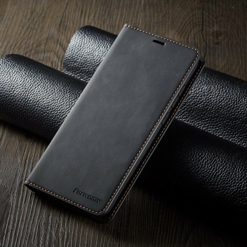 Fodral För Xiaomi Redmi Note 8 Pro Lädereffekt Forwenw