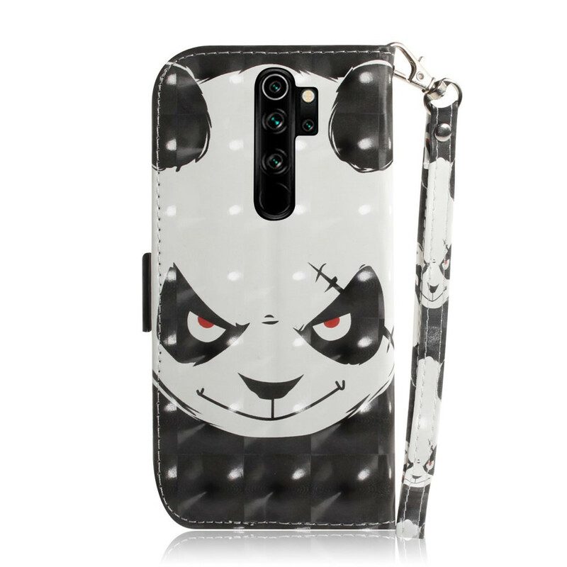 Fodral För Xiaomi Redmi Note 8 Pro Med Kedjar Arg Panda Med Rem