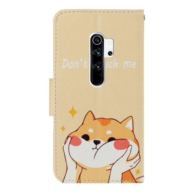 Fodral För Xiaomi Redmi Note 8 Pro Med Kedjar Rör Mig Inte Strappy Cat