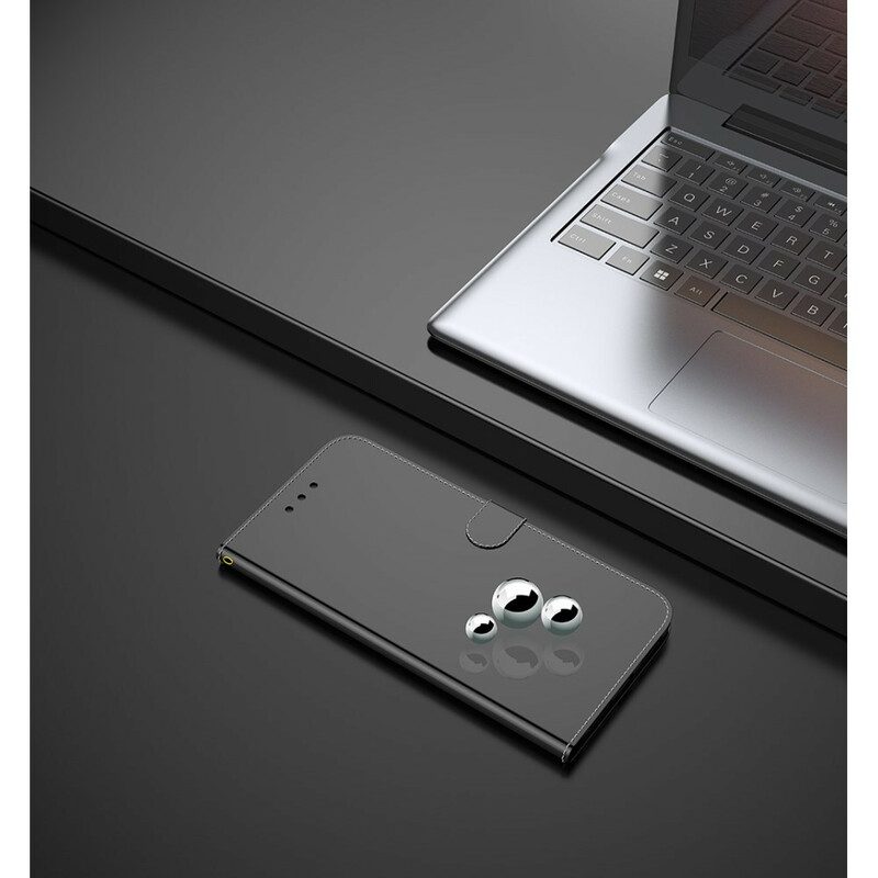 Fodral För Xiaomi Redmi Note 8 Pro Spegelskydd I Konstläder