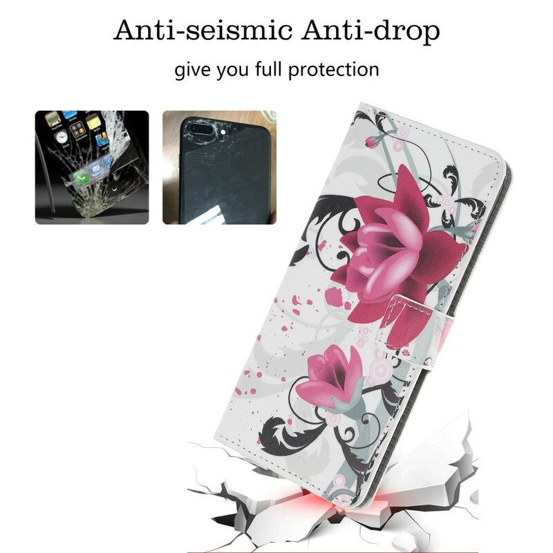 Fodral För Xiaomi Redmi Note 8 Pro Tropiska Blommor