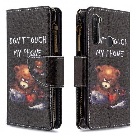 Fodral För Xiaomi Redmi Note 8T Björnficka Med Dragkedja