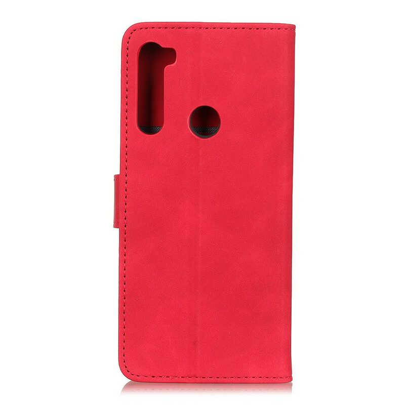 Fodral För Xiaomi Redmi Note 8T Matt Vintage Lädereffekt Khazneh