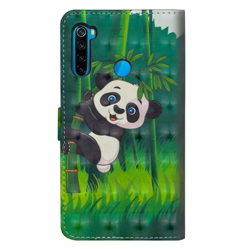 Fodral För Xiaomi Redmi Note 8T Panda Och Bambu