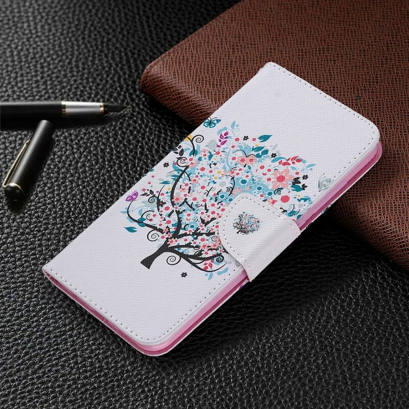 Fodral För Xiaomi Redmi Note 9 Blommigt Träd