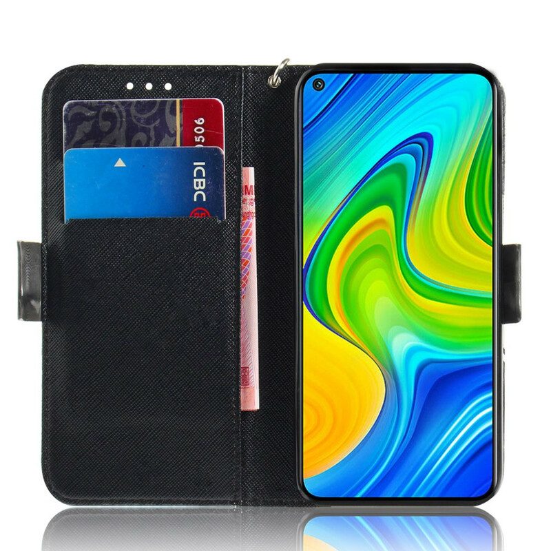 Fodral För Xiaomi Redmi Note 9 Med Kedjar Arg Panda Med Rem