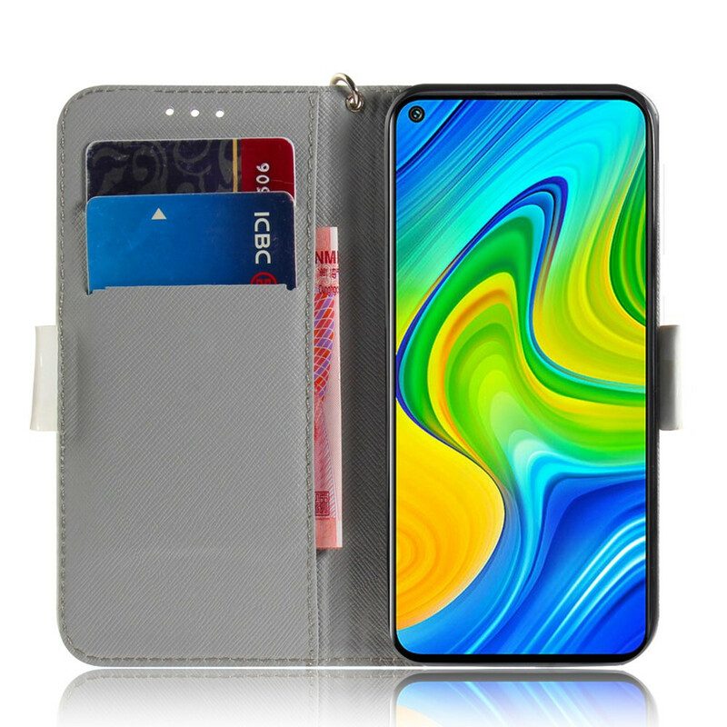 Fodral För Xiaomi Redmi Note 9 Med Kedjar Thong Blomgren