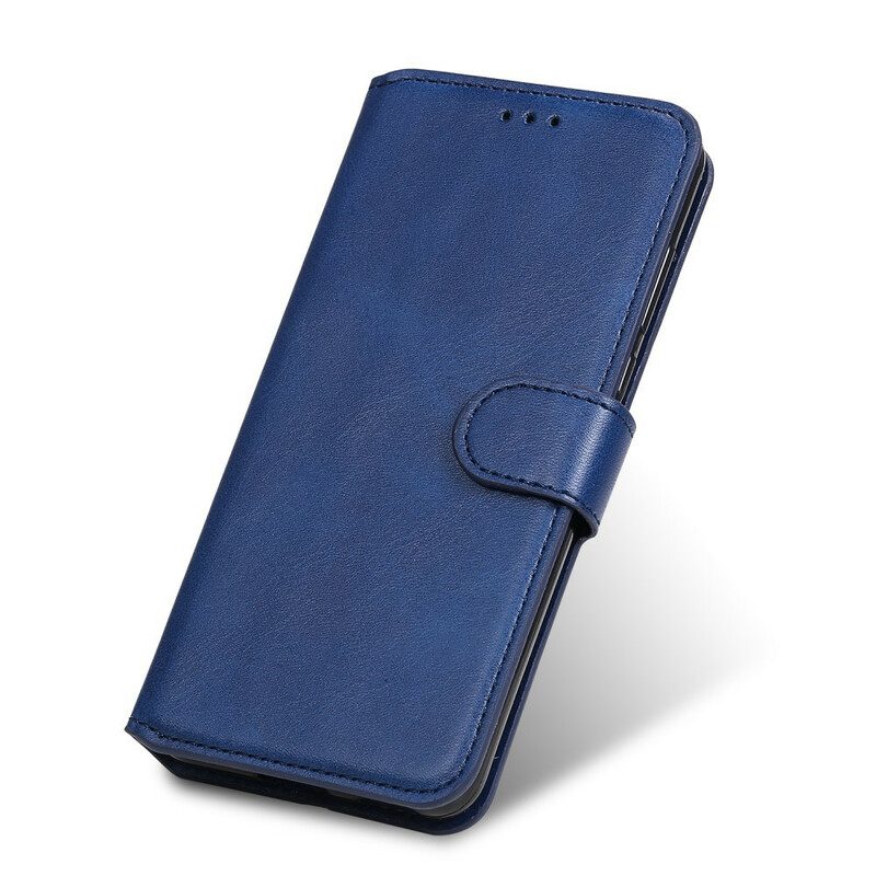 Fodral För Xiaomi Redmi Note 9S / Note 9 Pro Klassisk Läderstil