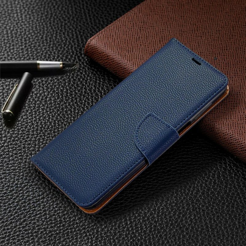 Fodral För Xiaomi Redmi Note 9S / Note 9 Pro Litchi-lädereffekt