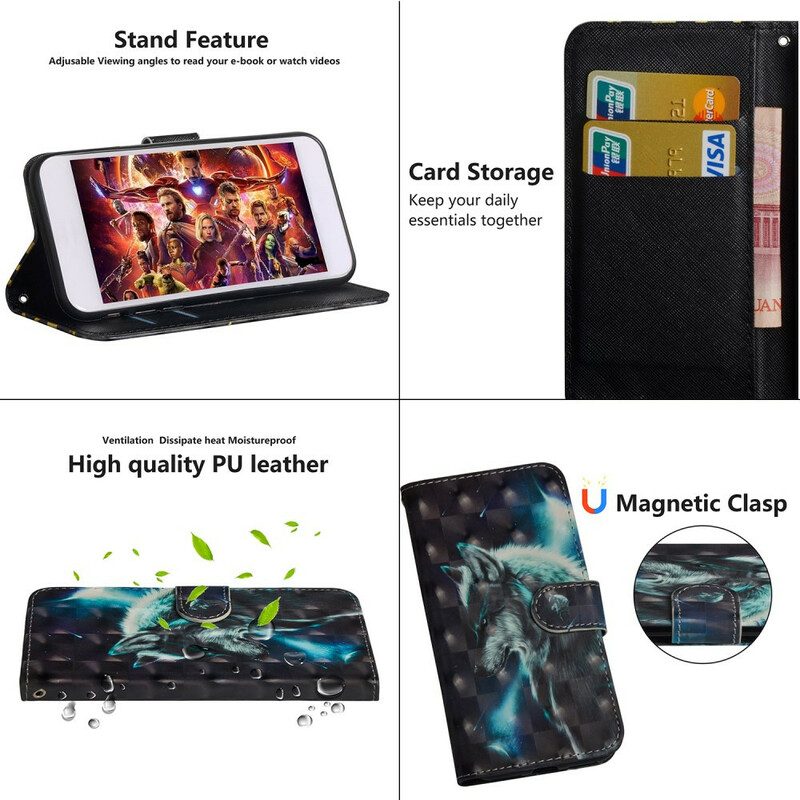 Fodral För Xiaomi Redmi Note 9S / Note 9 Pro Majestätisk Varg