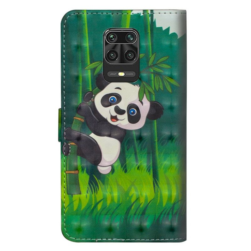 Fodral För Xiaomi Redmi Note 9S / Note 9 Pro Panda Och Bambu