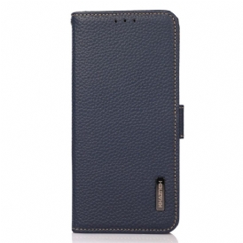Fodral Poco C75 Litchiläder Rfid-blockerande Khazneh