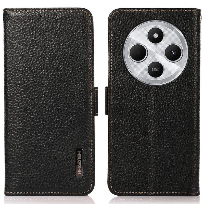 Fodral Poco C75 Litchiläder Rfid-blockerande Khazneh